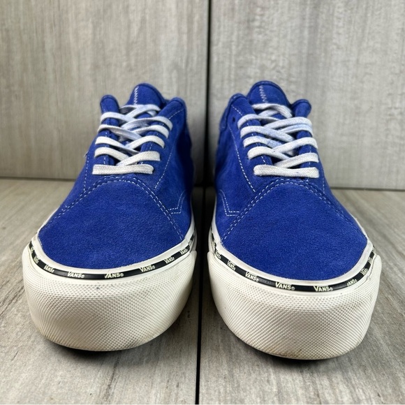 RARE Vans Diamo Ni Old Skool Royal Blue Lace Up Shoes Mens Size 8.5 Womens 10 - Picture 5 of 10